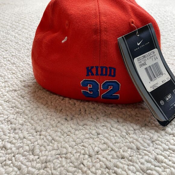 Nike Jason Kidd Hat Cap Fitted 7-3/4 Orange Joseph Pilots High School Air Jordan - Picture 3 of 14